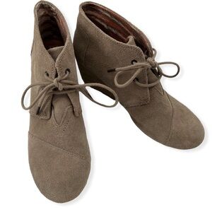 Toms Kala Wedge Bootie Tan Size W9.5